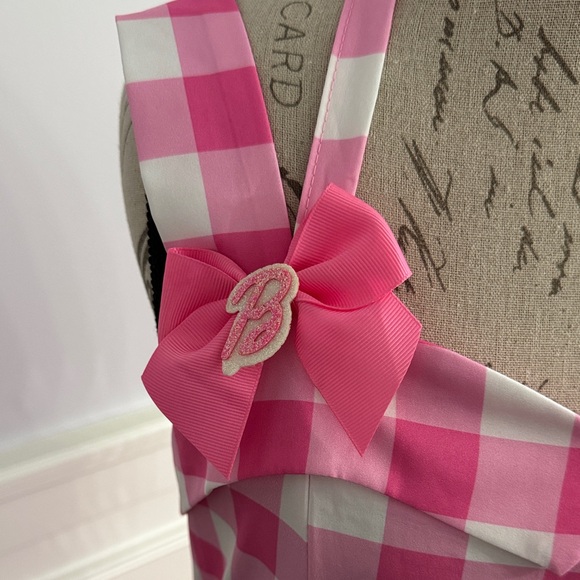 XXL Barbie dress Pink and White Checkered Dress so cute!!! - Picture 2 of 10